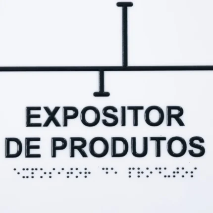 Mapa tátil acrilico