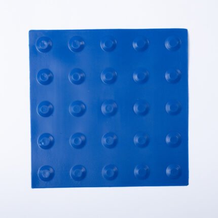 Piso tátil alerta placa pvc azul
